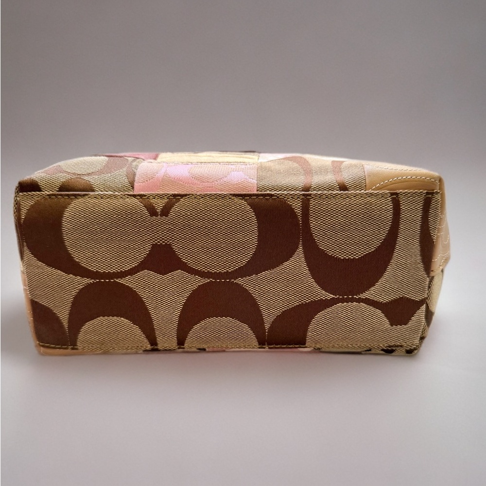 Coach Pink Multicolor Patchwork Shoulder Bag F117… - image 3